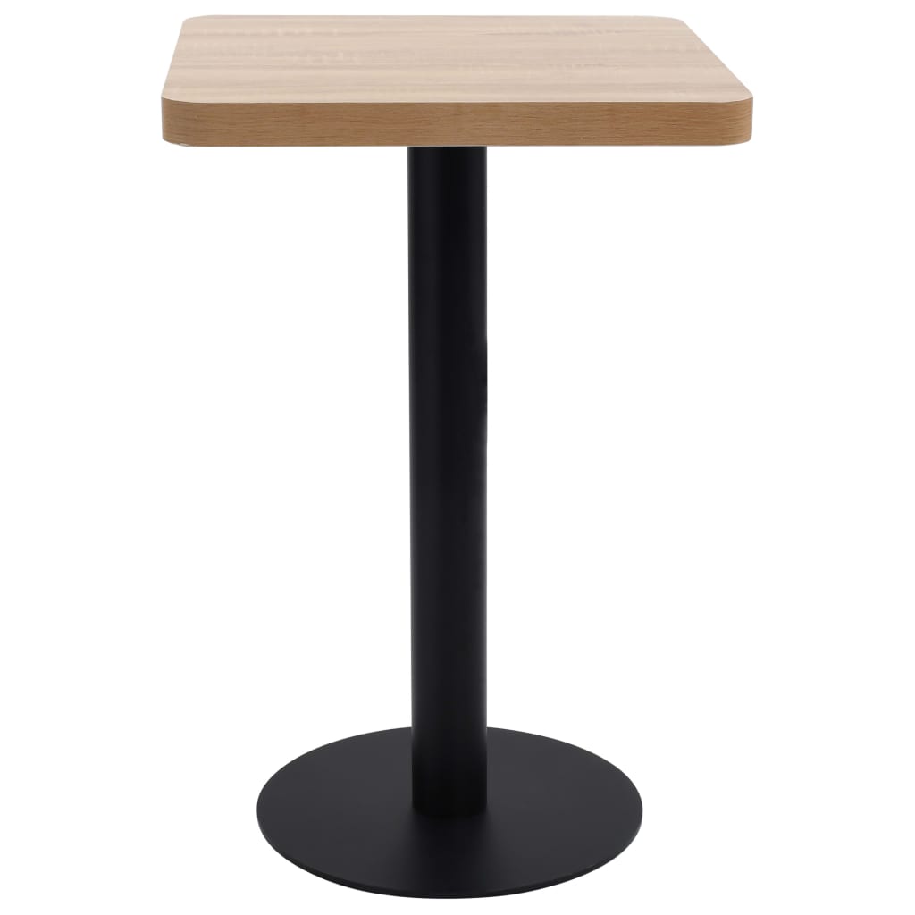 Table de bistro marron clair 50x50 cm MDF - XIOS