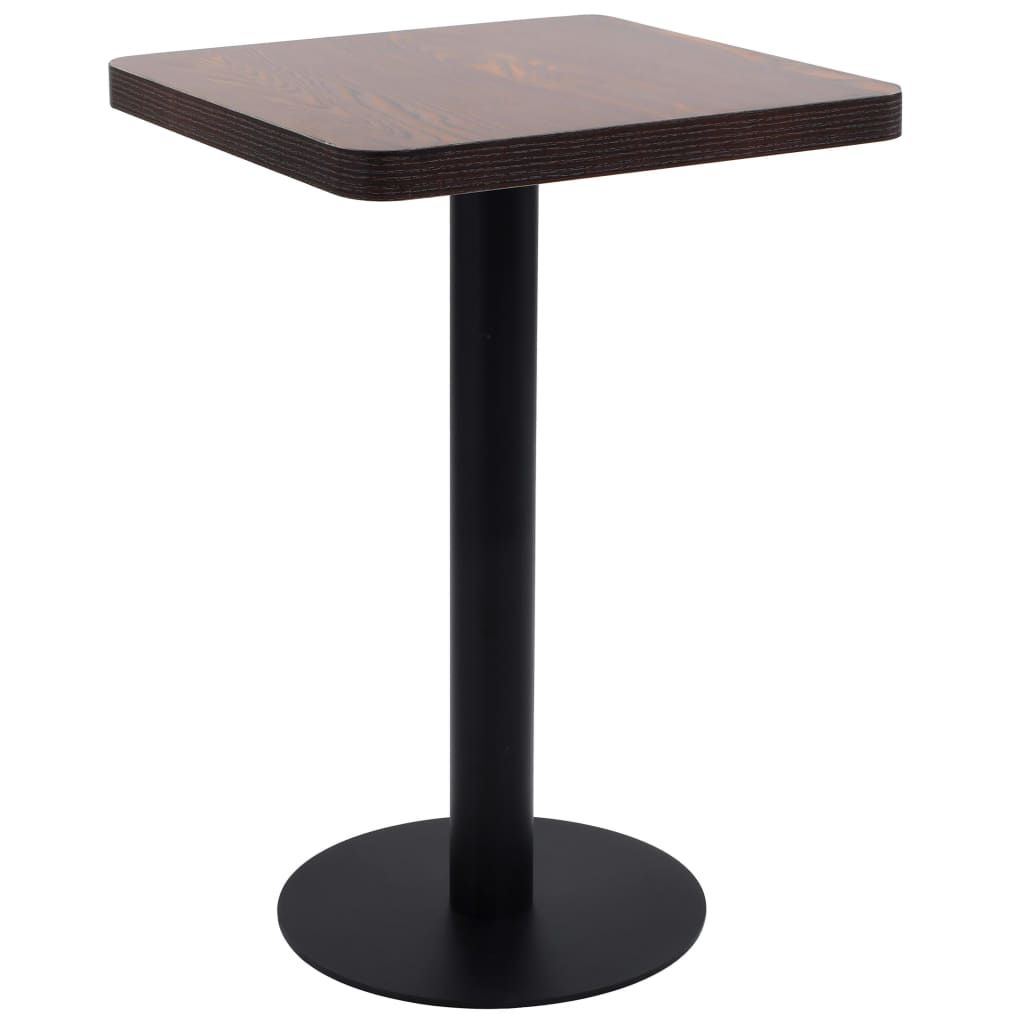Table de bistro Marron foncé 50x50 cm MDF - XIOS