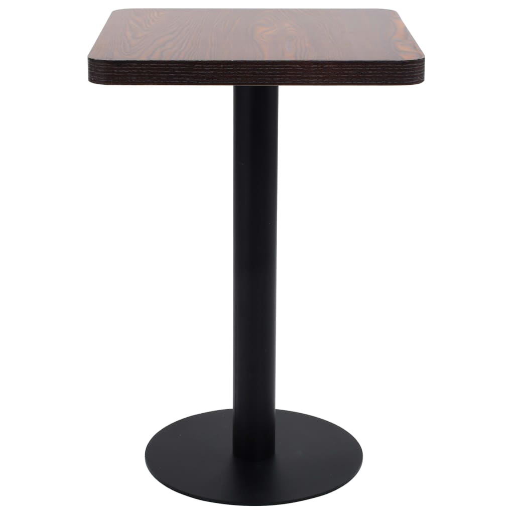 Table de bistro Marron foncé 50x50 cm MDF - XIOS