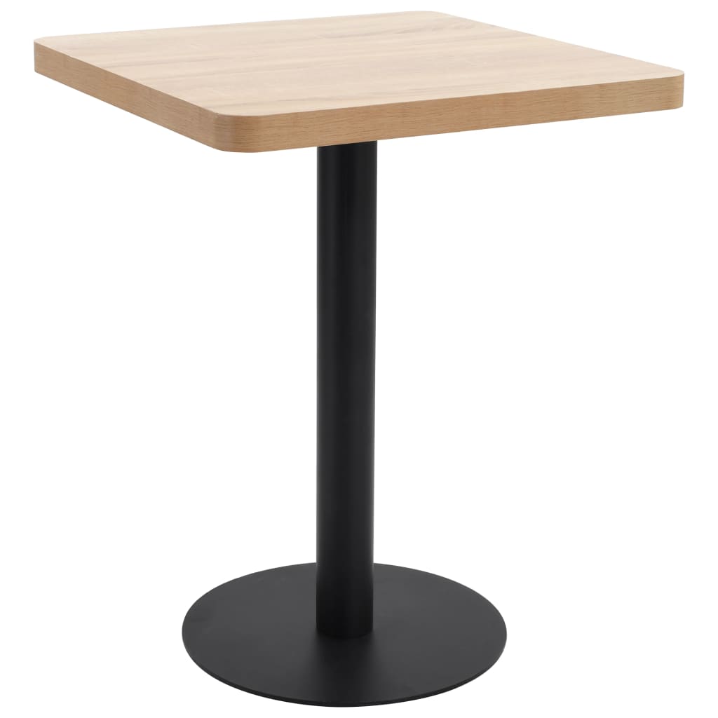 Table de bistro marron clair 60x60 cm MDF - XIOS
