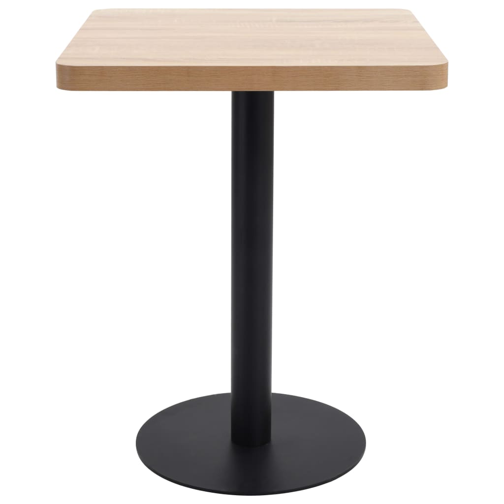 Table de bistro marron clair 60x60 cm MDF - XIOS