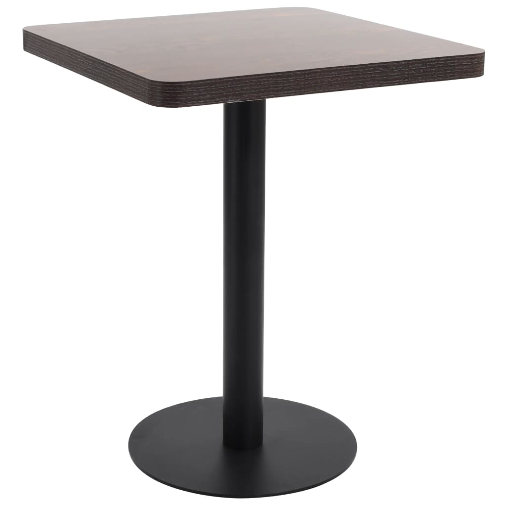 Table de bistro Marron foncé 60x60 cm MDF - XIOS
