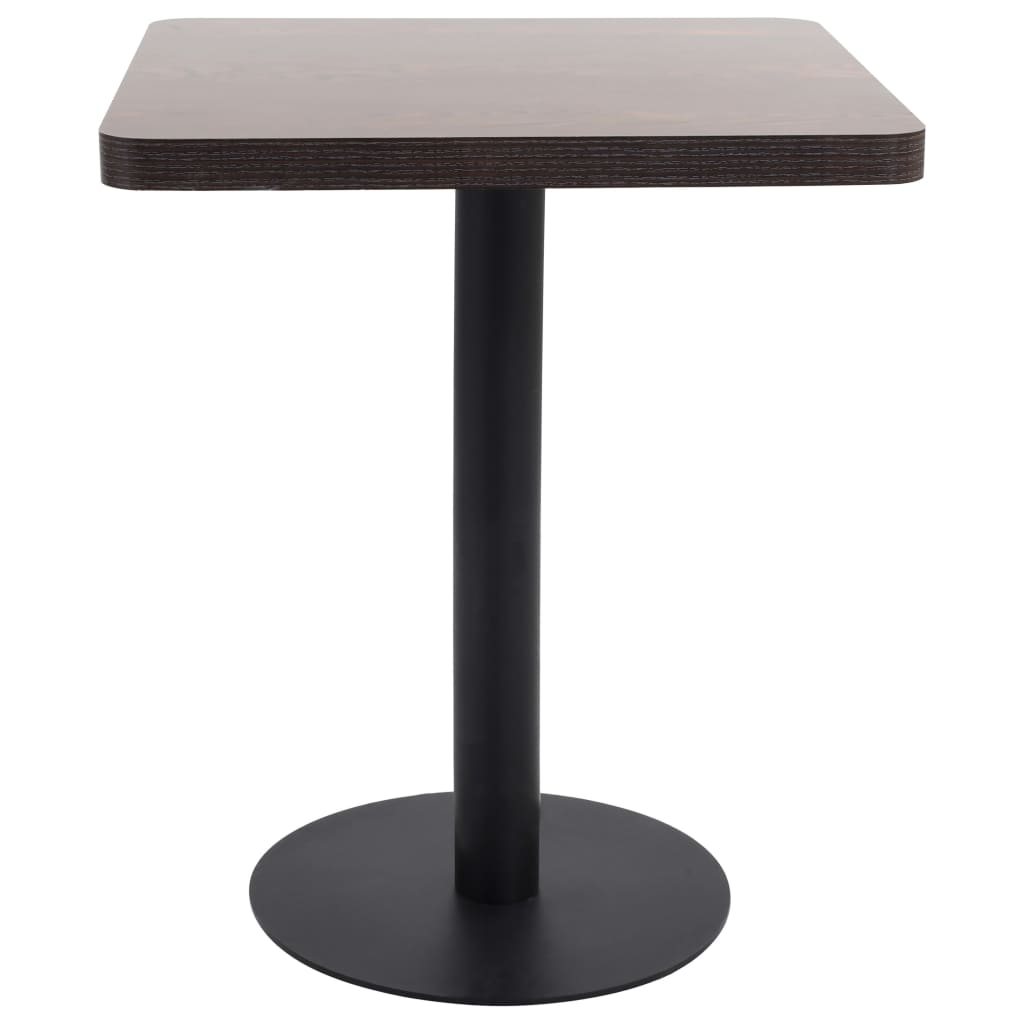 Table de bistro Marron foncé 60x60 cm MDF - XIOS