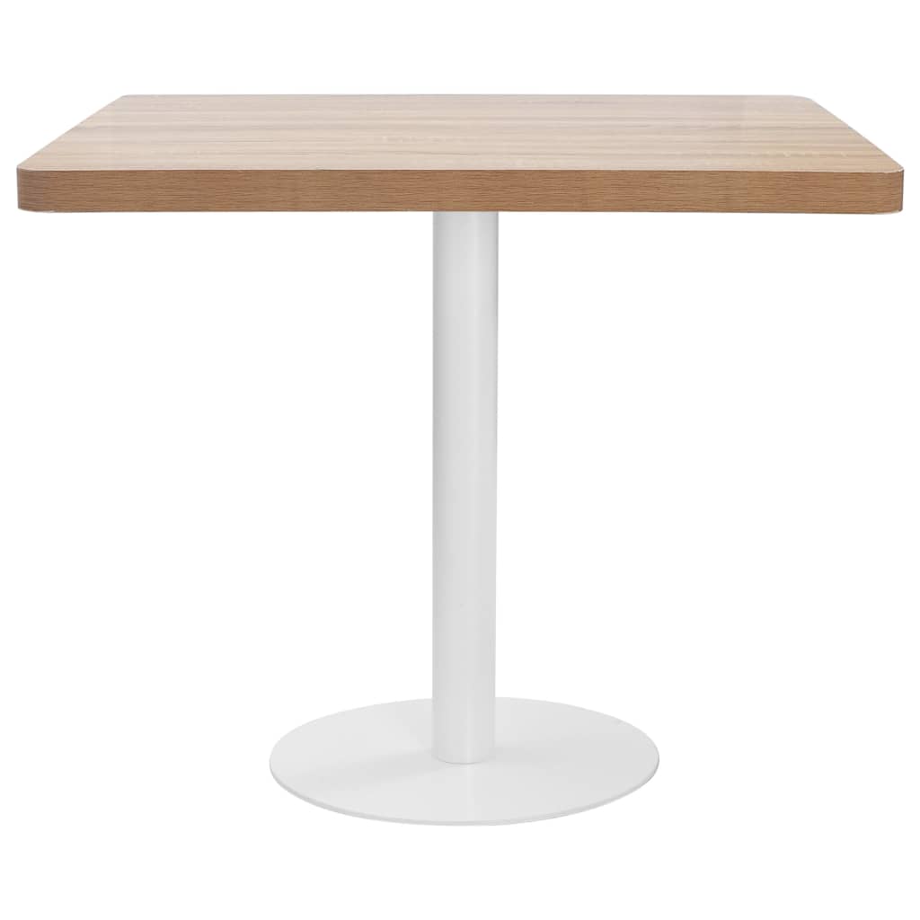 Table de bistro marron clair 80x80 cm MDF