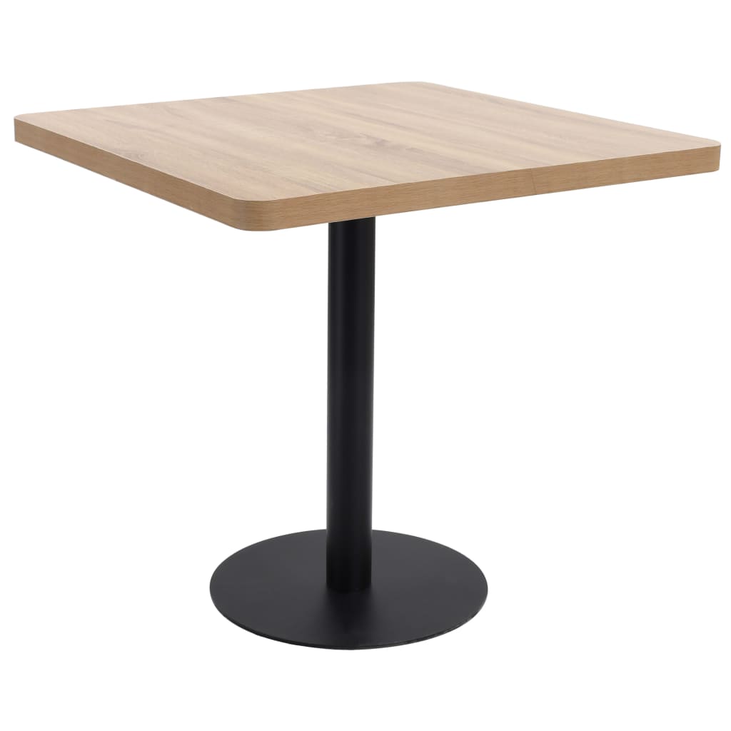 Table de bistro marron clair 80x80 cm MDF - XIOS
