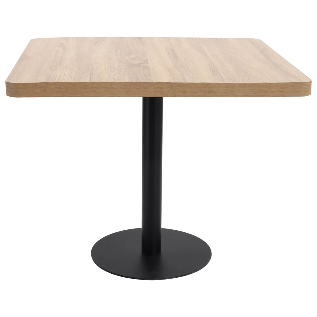 Table de bistro marron clair 80x80 cm MDF - XIOS