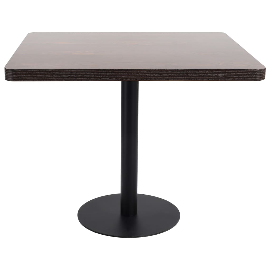 Table de bistro Marron foncé 80x80 cm MDF - XIOS