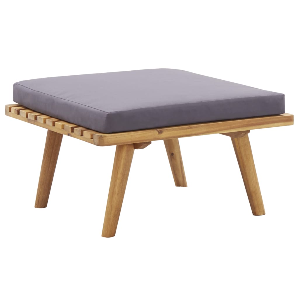 Salon de jardin 5 pcs bois d'acacia solide - XIOS