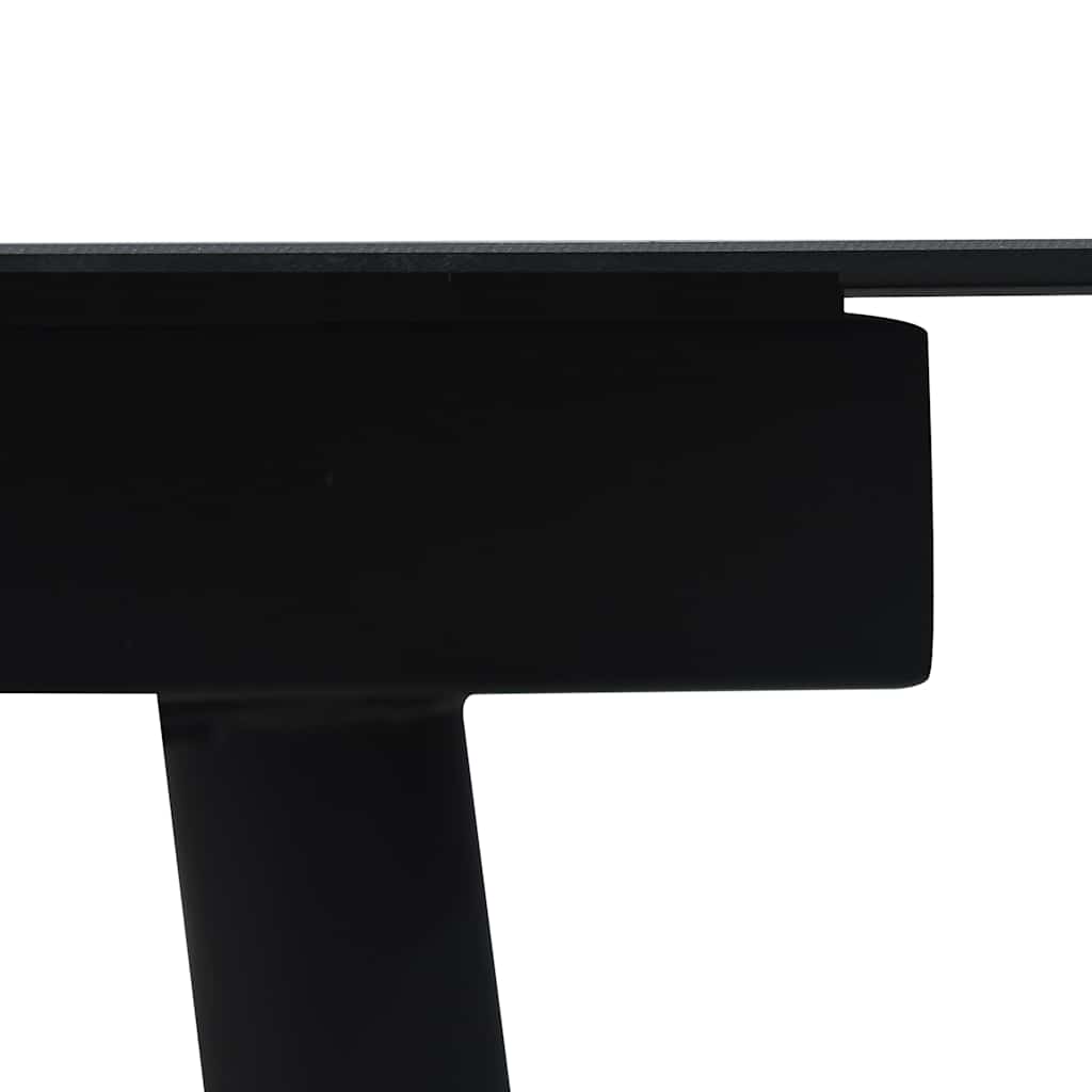 Mobilier à dîner d'extérieur 7 pcs Corde en coton et acier Noir - XIOS