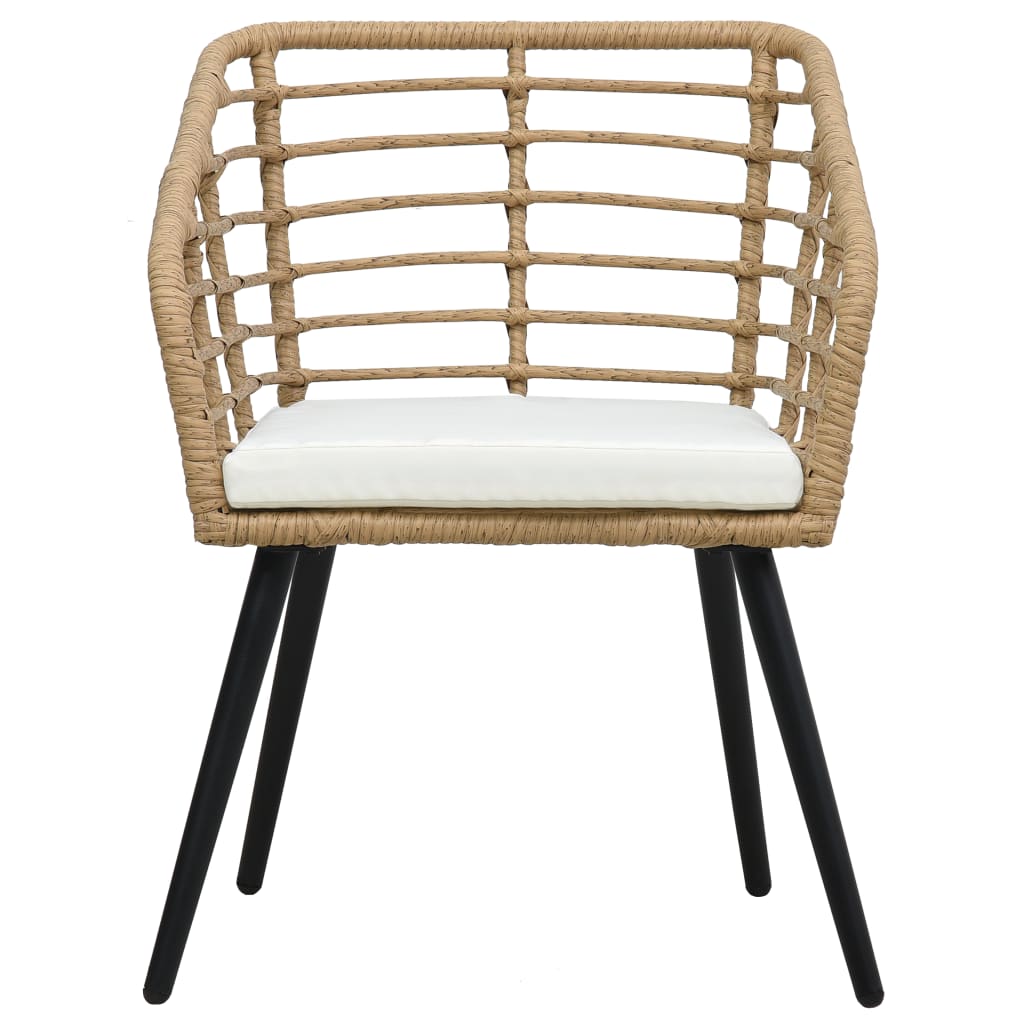Ensemble de bistro 3 pcs Résine tressée Chêne - XIOS