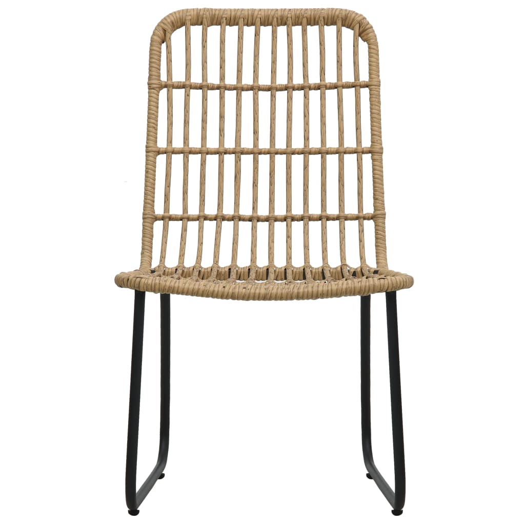 Ensemble de bistro 3 pcs Résine tressée Chêne - XIOS