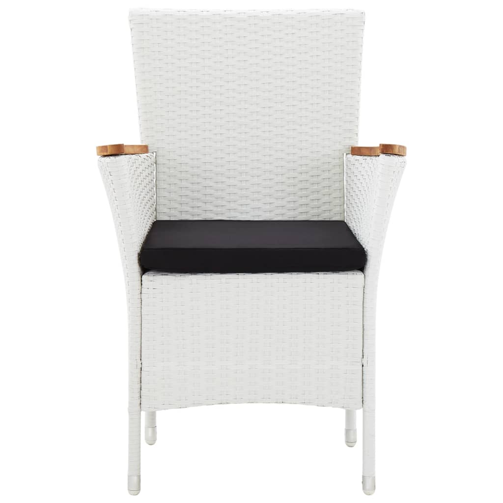 Salon de jardin 7 pcs résine tressée blanc - XIOS