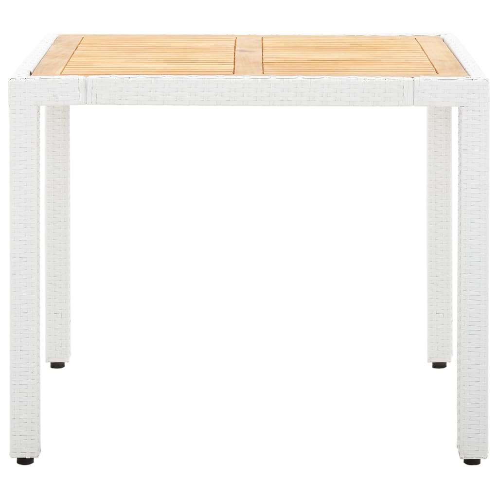 Salon de jardin 5 pcs résine tressée blanc - XIOS