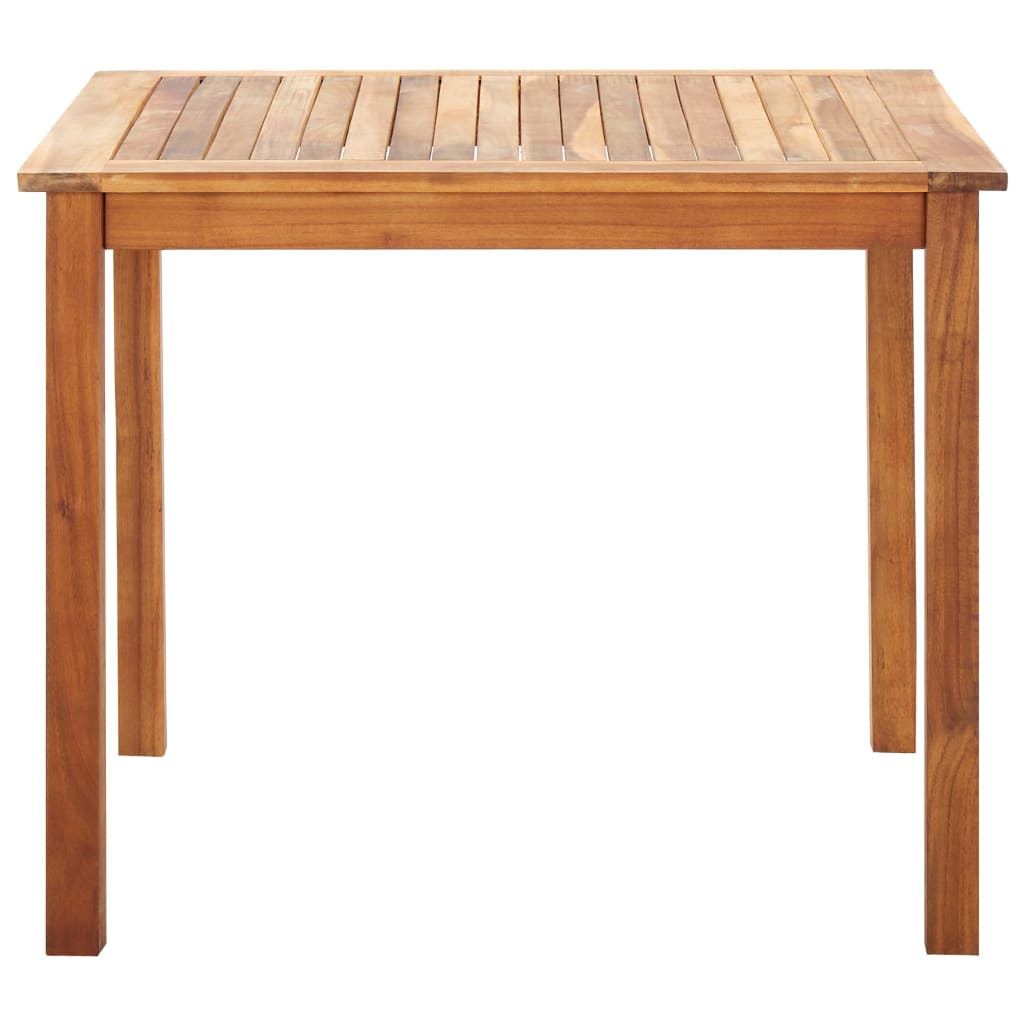 Mobilier à dîner 5 pcs résine tressée et bois d'acacia gris - XIOS