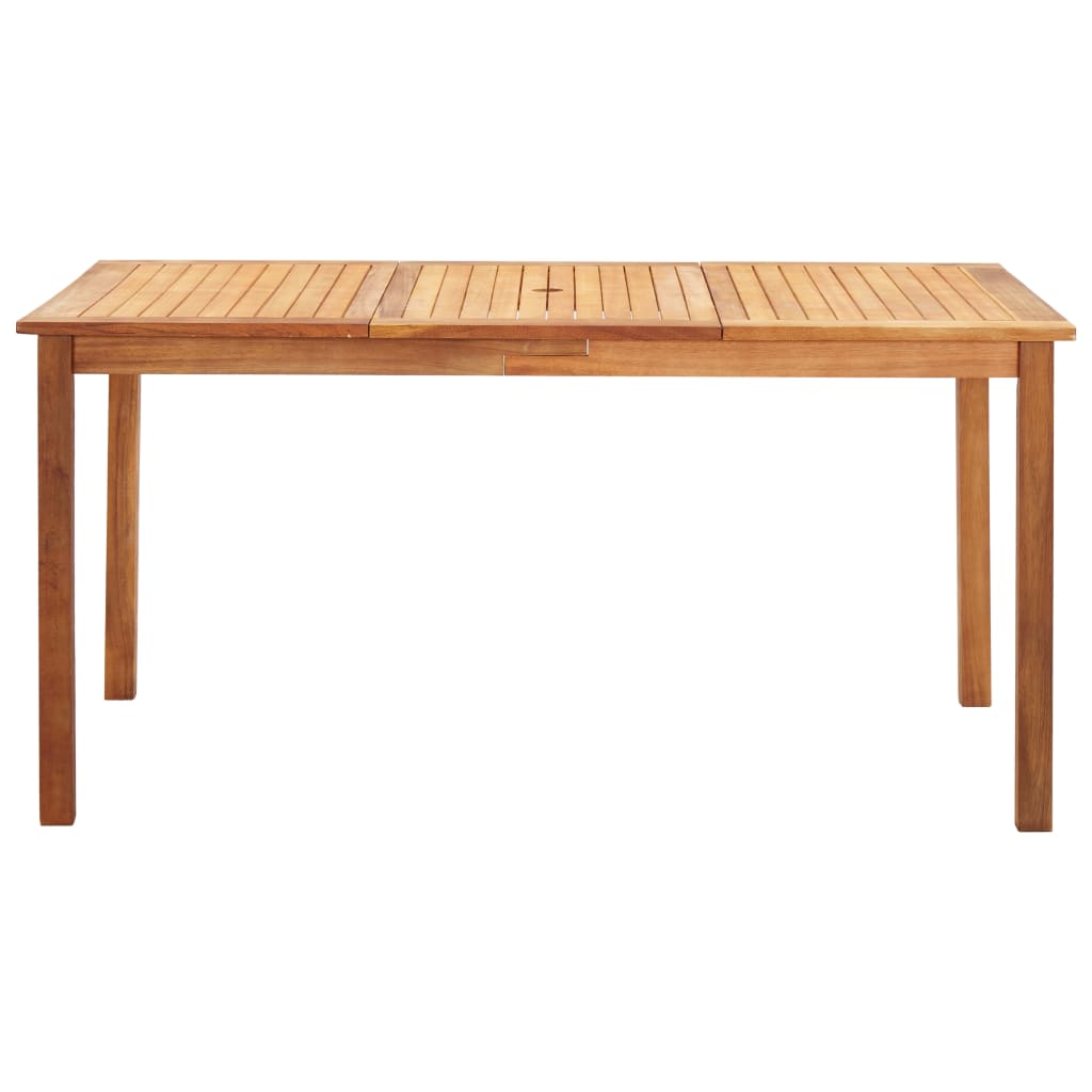 Mobilier à dîner 7 pcs résine tressée et bois d'acacia gris - XIOS
