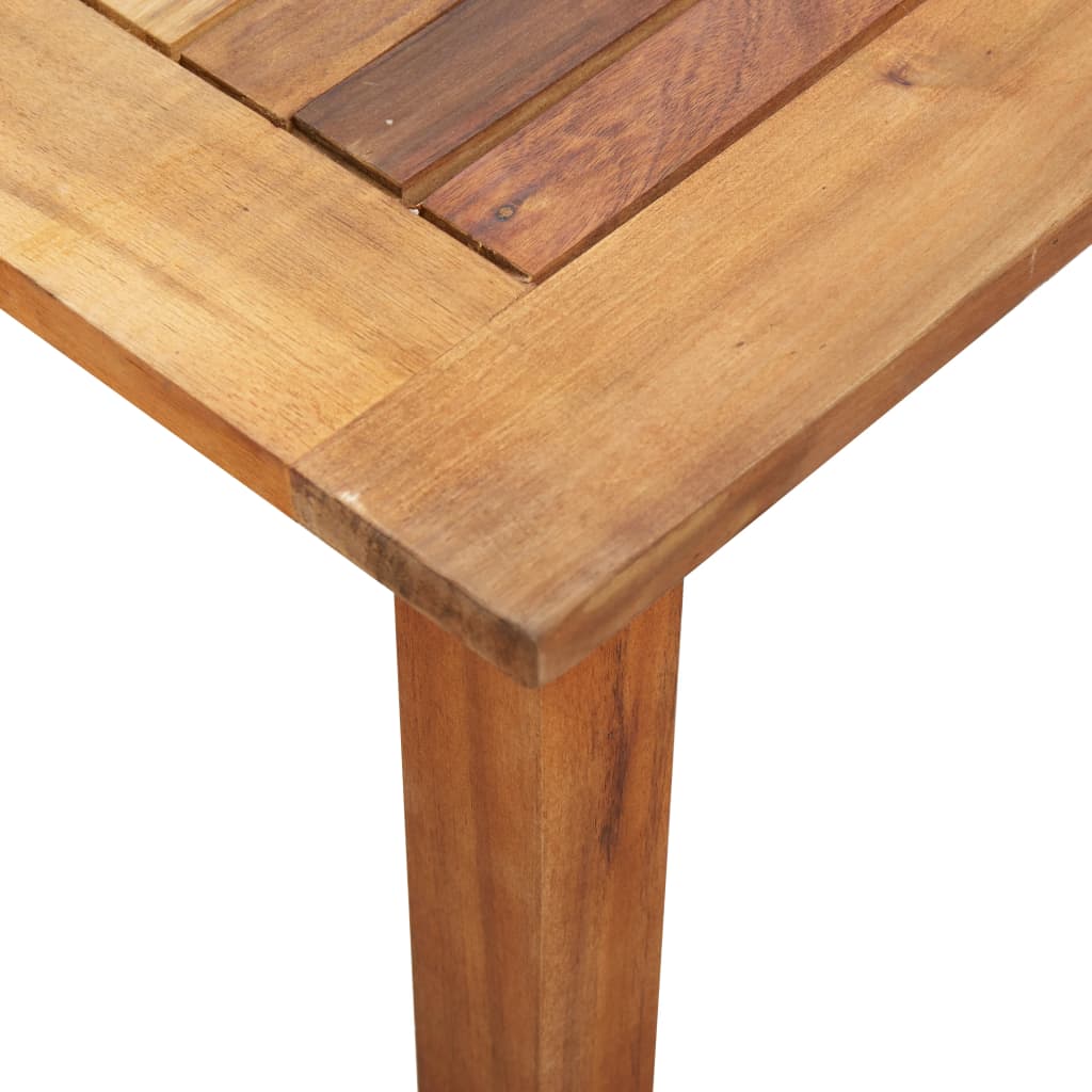 Mobilier à dîner 7 pcs résine tressée et bois d'acacia gris - XIOS