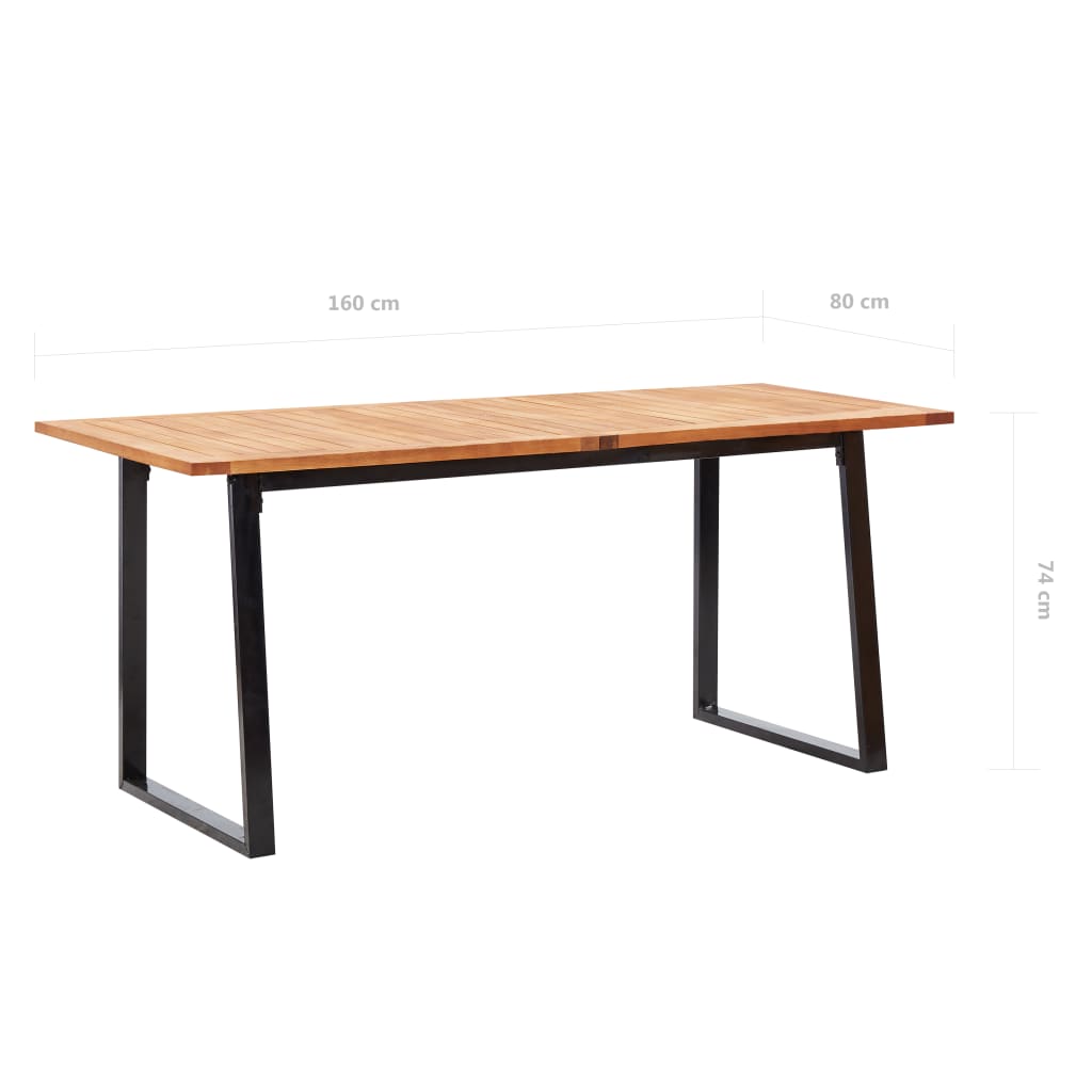 Mobilier d'extérieur 7 pcs résine tressée et bois d'acacia gris - XIOS