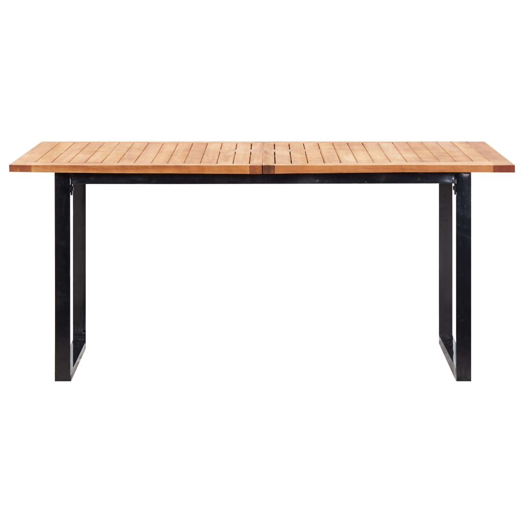 Mobilier d'extérieur 7 pcs résine tressée et bois d'acacia gris - XIOS