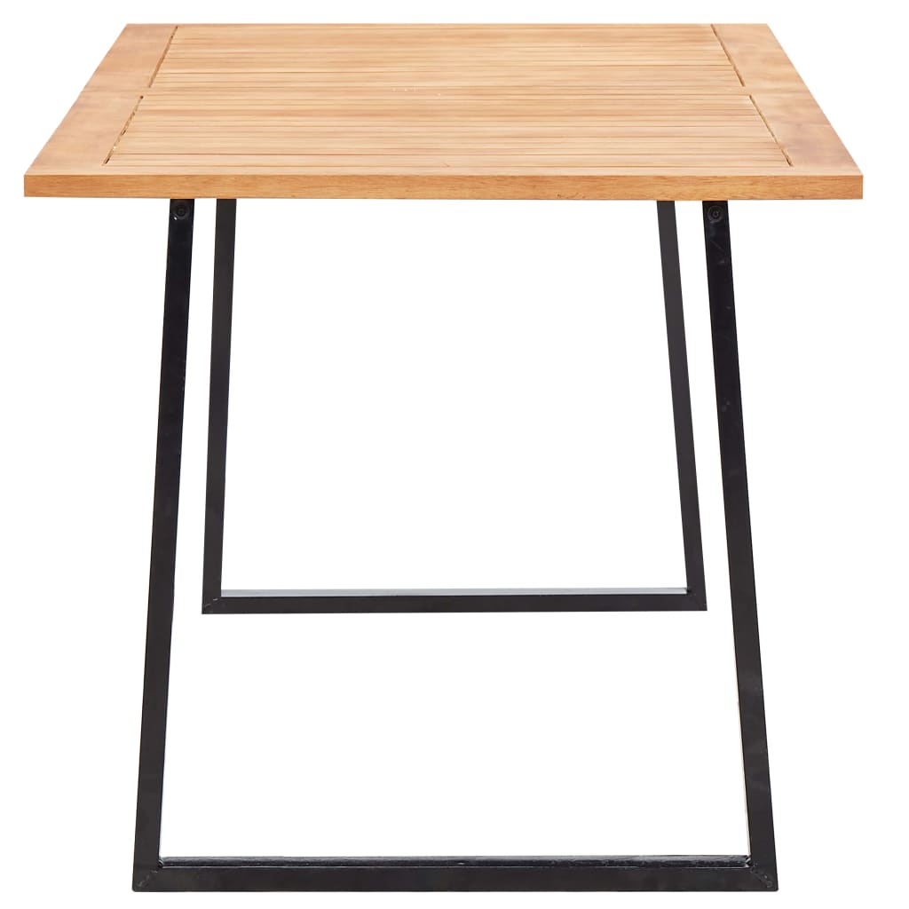 Mobilier d'extérieur 7 pcs résine tressée et bois d'acacia gris - XIOS