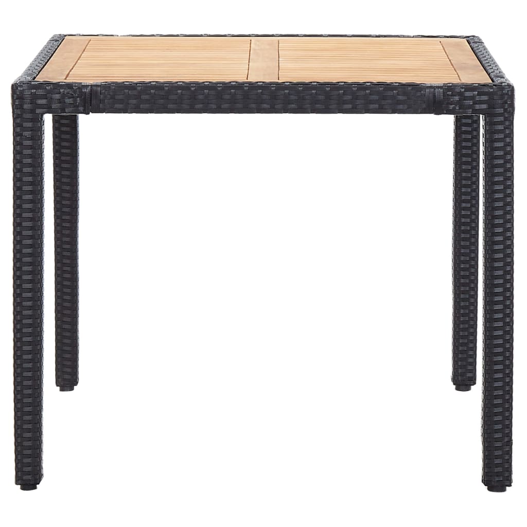 Salon de jardin 5 pcs avec coussins résine tressée noir - XIOS