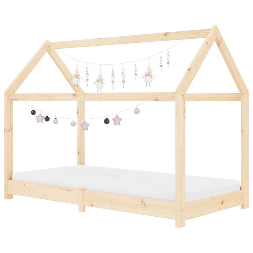 Cadre de lit d'enfant Bois de pin massif 70x140 cm - XIOS