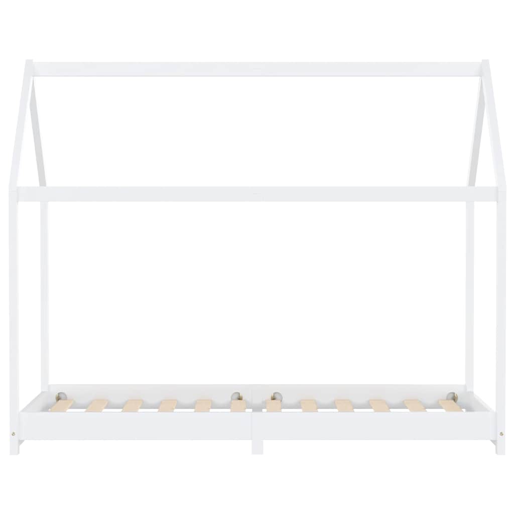 Cadre de lit d'enfant Blanc Bois de pin massif 90 x 200 cm - XIOS