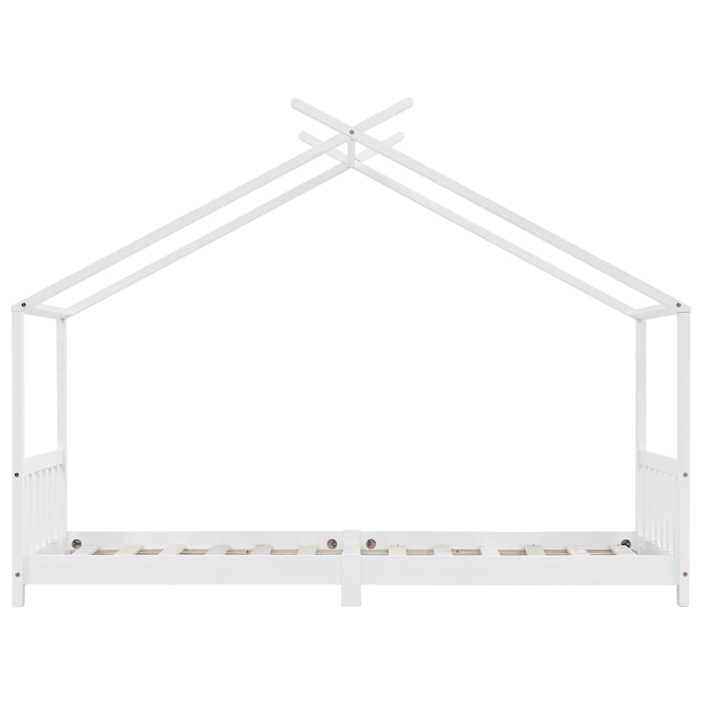 Cadre de lit d'enfant Blanc Bois de pin massif 90 x 200 cm - XIOS