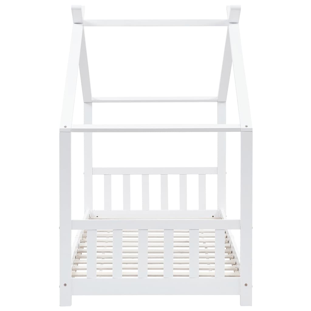 Cadre de lit d'enfant Blanc Bois de pin massif 90 x 200 cm - XIOS