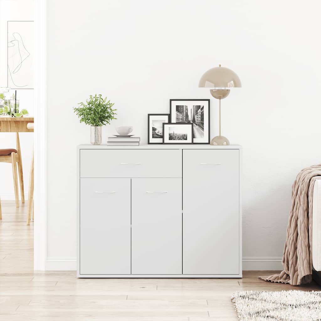 Buffet Blanc 88x30x70 cm Bois d'ingénierie - XIOS