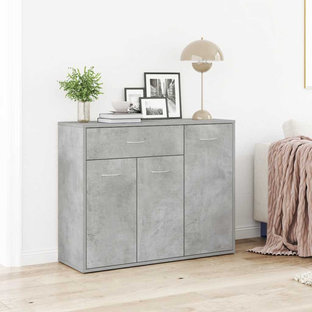 Buffet Gris béton 88x30x70 cm Bois d'ingénierie - XIOS