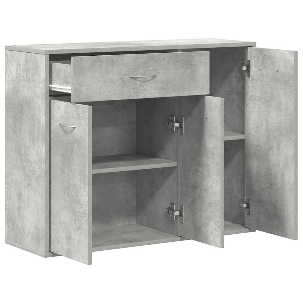 Buffet Gris béton 88x30x70 cm Bois d'ingénierie - XIOS