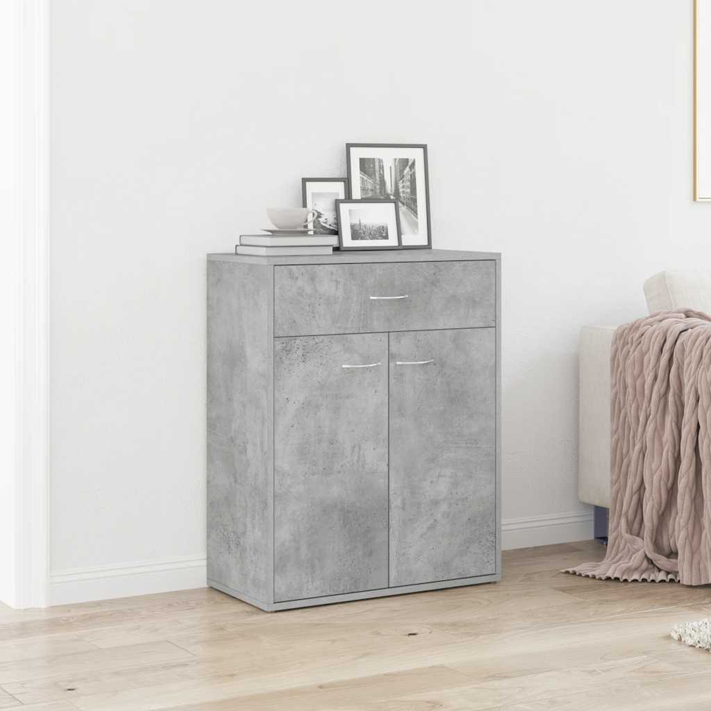Buffet Gris béton 60x30x75 cm Bois d'ingénierie - XIOS