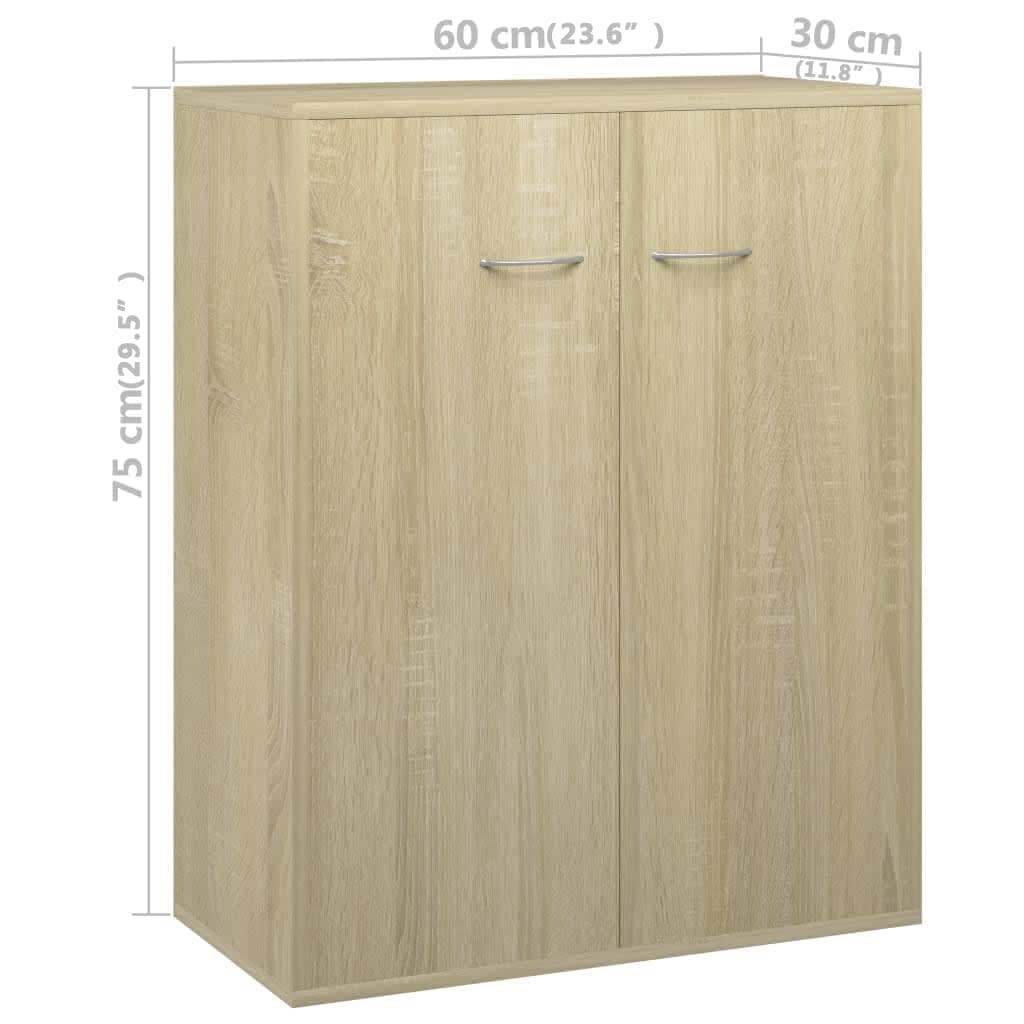 Buffet Chêne sonoma 60x30x75 cm Bois d'ingénierie - XIOS