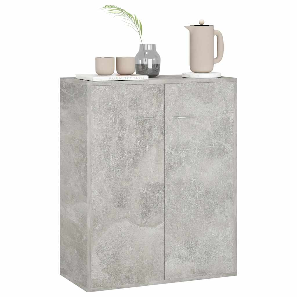 Buffet Gris béton 60x30x75 cm Bois d'ingénierie - XIOS