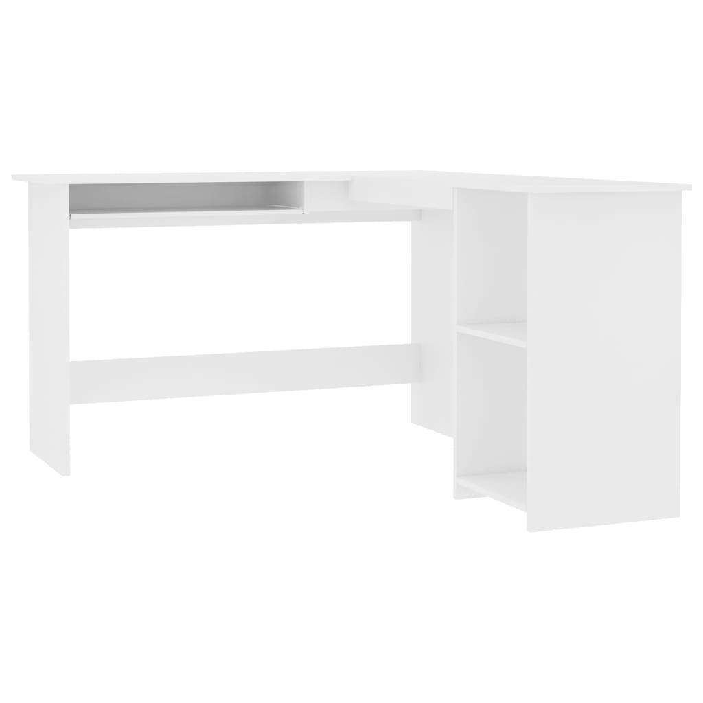 Bureau d'angle en forme de L Blanc 120x140x75 cm - XIOS