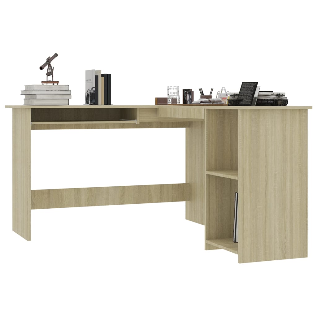 Bureau d'angle en forme de L Chêne sonoma Bois d'ingénierie - XIOS