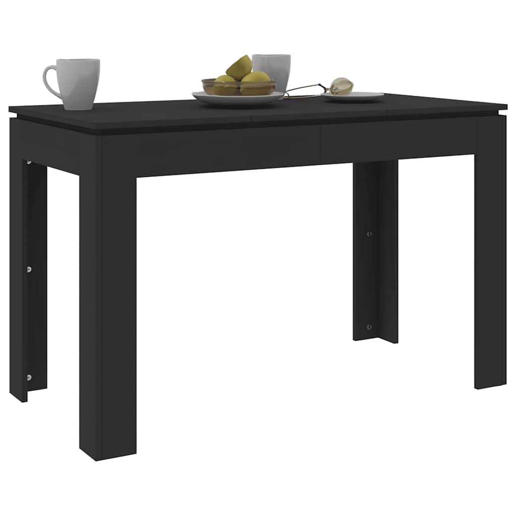 Table à manger Noir 120x60x76 cm Bois d'ingénierie - XIOS