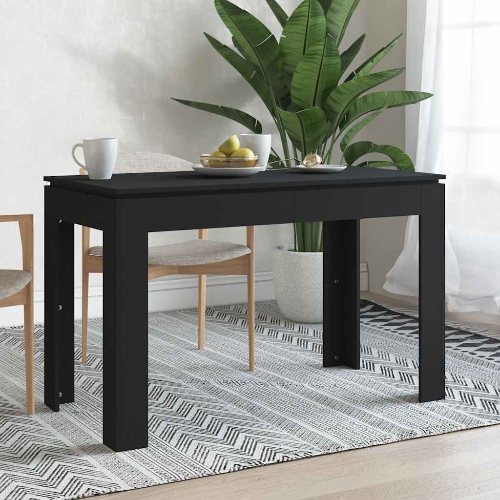 Table à manger Noir 120x60x76 cm Bois d'ingénierie - XIOS