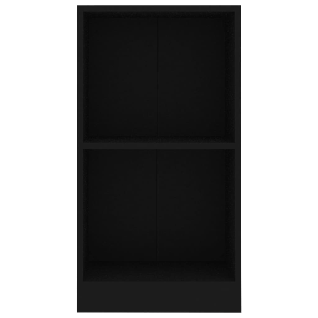 Bibliothèque noir 40x24x75 cm bois d'ingénierie - XIOS