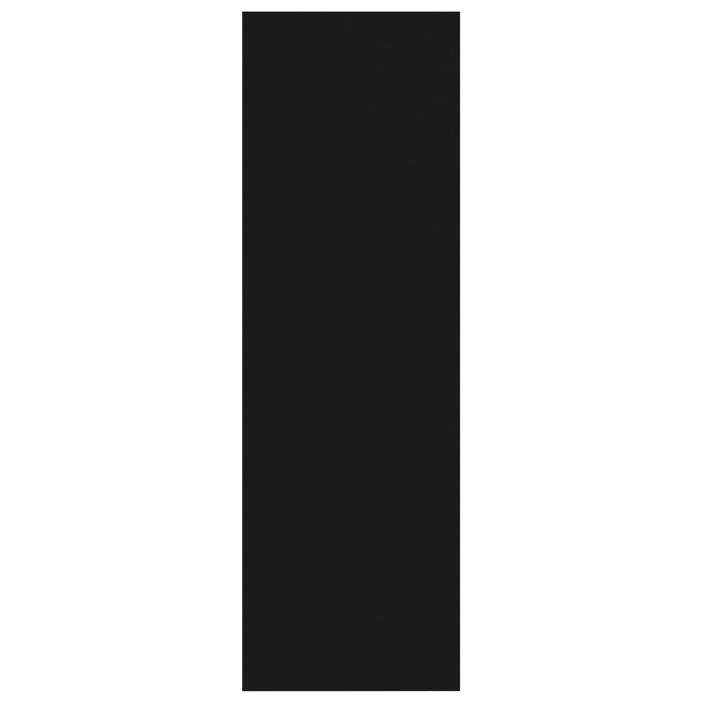 Bibliothèque noir 40x24x75 cm bois d'ingénierie - XIOS