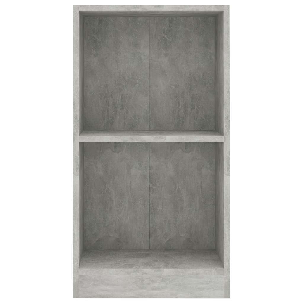Bibliothèque gris béton 40x24x75 cm bois d'ingénierie - XIOS