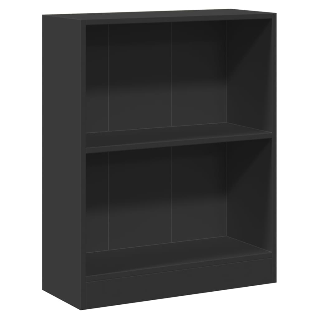 Bibliothèque Noir 60x24x76 cm Bois d'ingénierie - XIOS