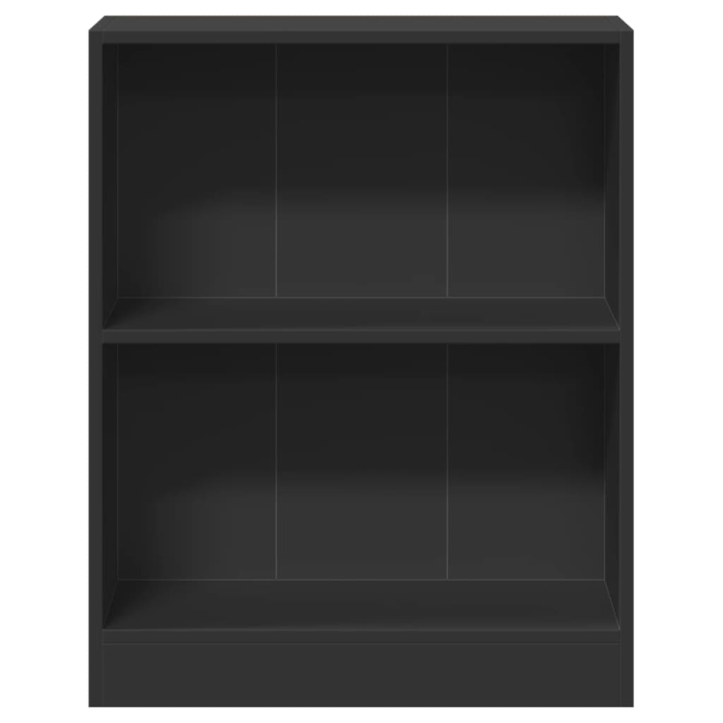 Bibliothèque Noir 60x24x76 cm Bois d'ingénierie - XIOS