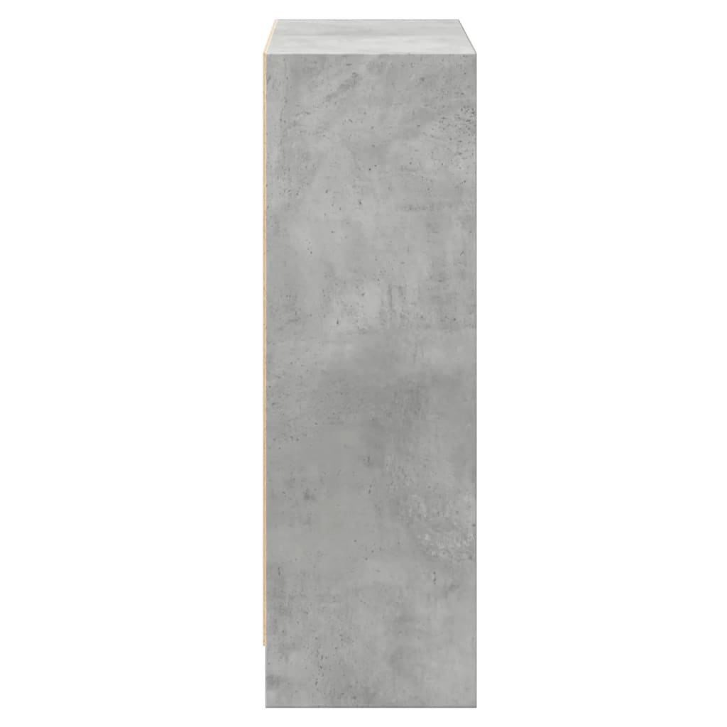 Bibliothèque Gris béton 60x24x76 cm Bois d'ingénierie - XIOS