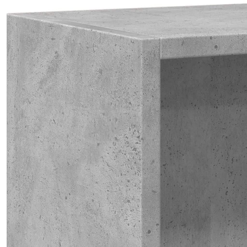 Bibliothèque Gris béton 60x24x76 cm Bois d'ingénierie - XIOS