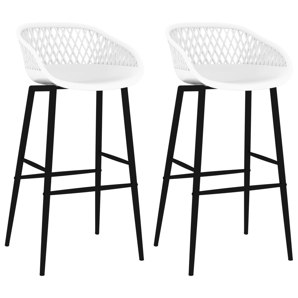 Chaises de bar lot de 2 blanc - XIOS
