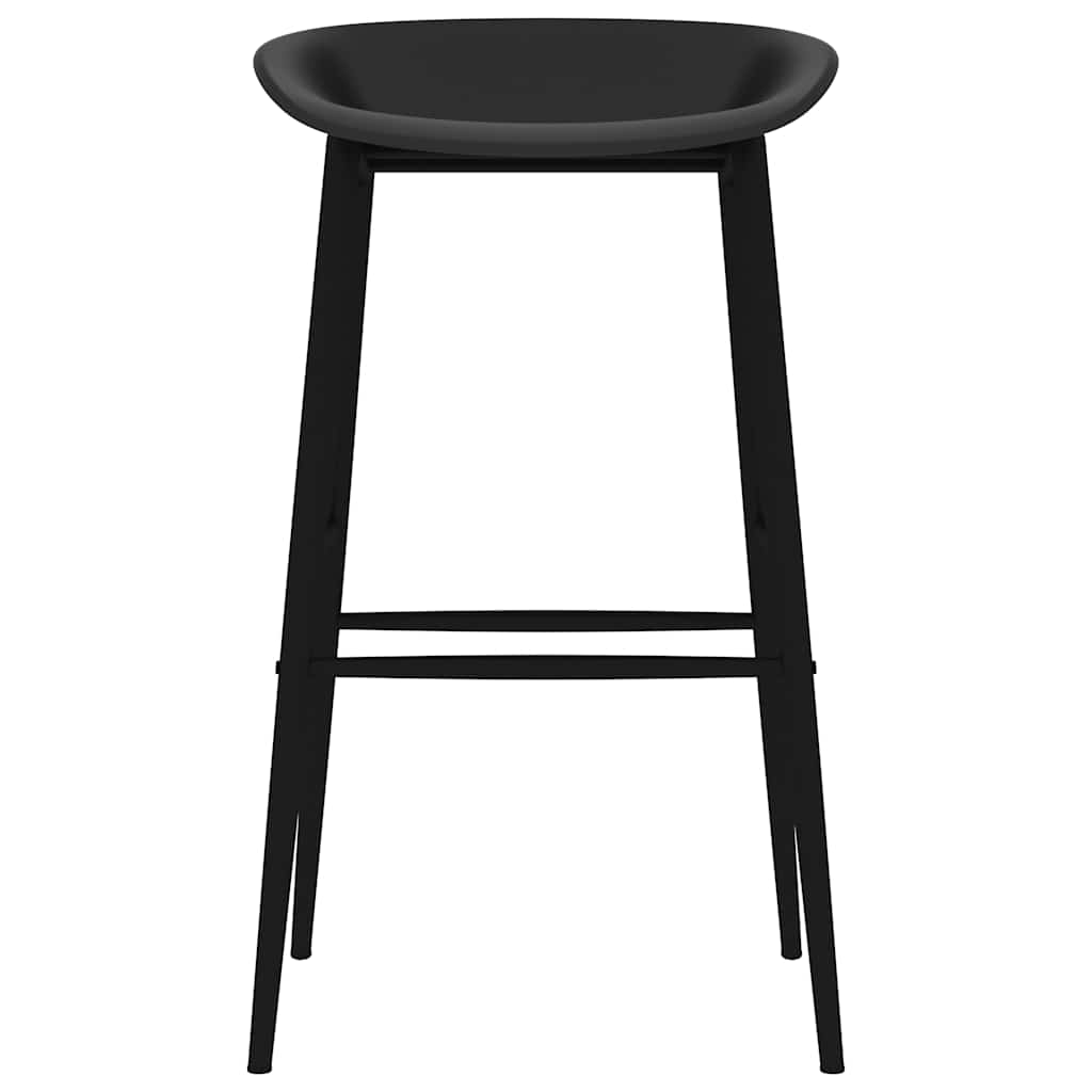 Chaises de bar lot de 2 noir - XIOS