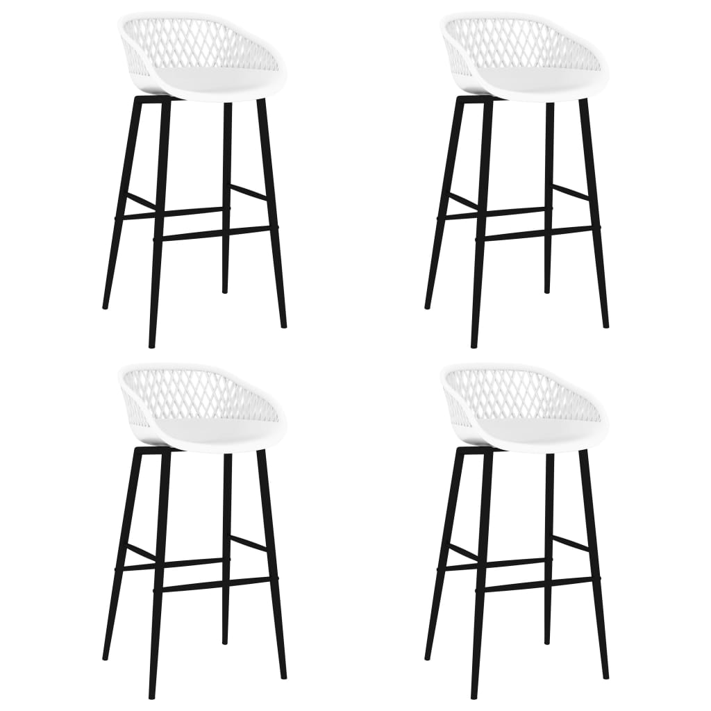 Chaises de bar lot de 4 blanc - XIOS