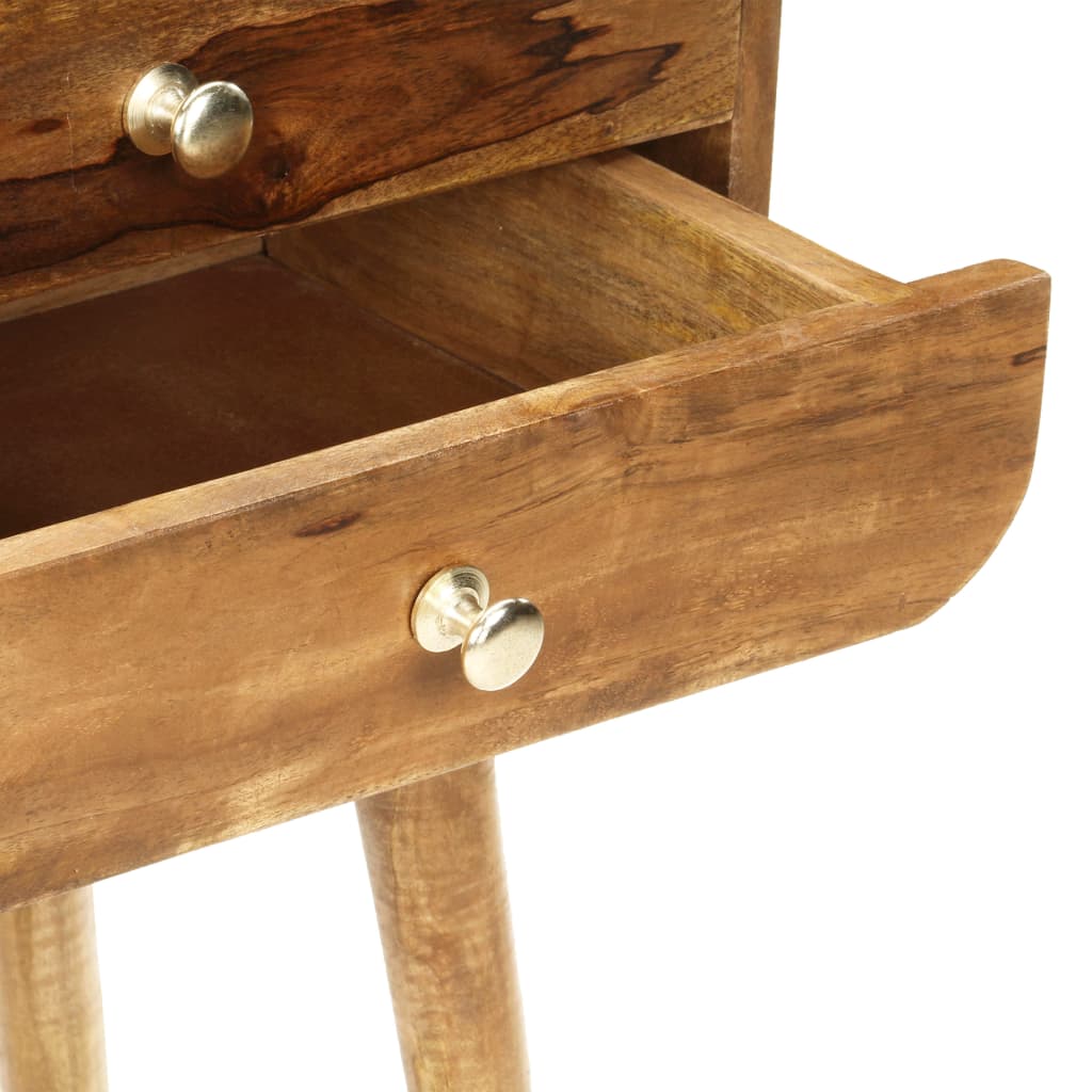 Table de chevet 43 x 30 x 58 cm Bois de manguier massif - XIOS