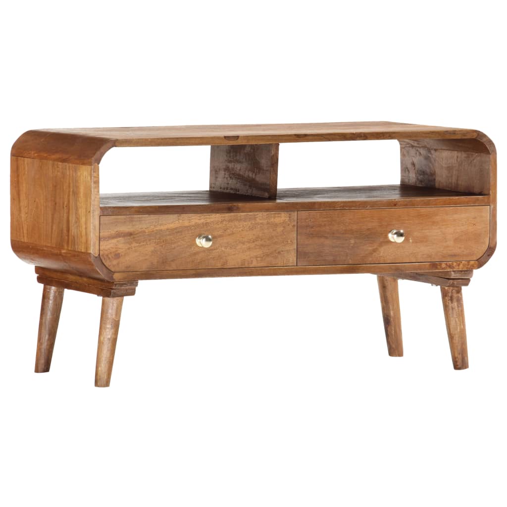 Meuble TV 90x35x47 cm Bois massif de manguier - XIOS